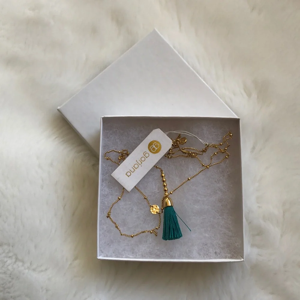 Gorjana Baja Lariat Tassel Necklace